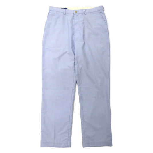 日本然リトテ-古着オンライン-Polo by Ralph Lauren オックスフォード スラックスパンツ 36 ブルー コットン-POLO BY RALPH LAUREN Oxford Slacks Pants 36 Blue Cotton