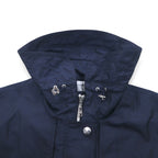 BASLER Romanian Made Utility Trench Coat Rain Jacket M Navy Polyester