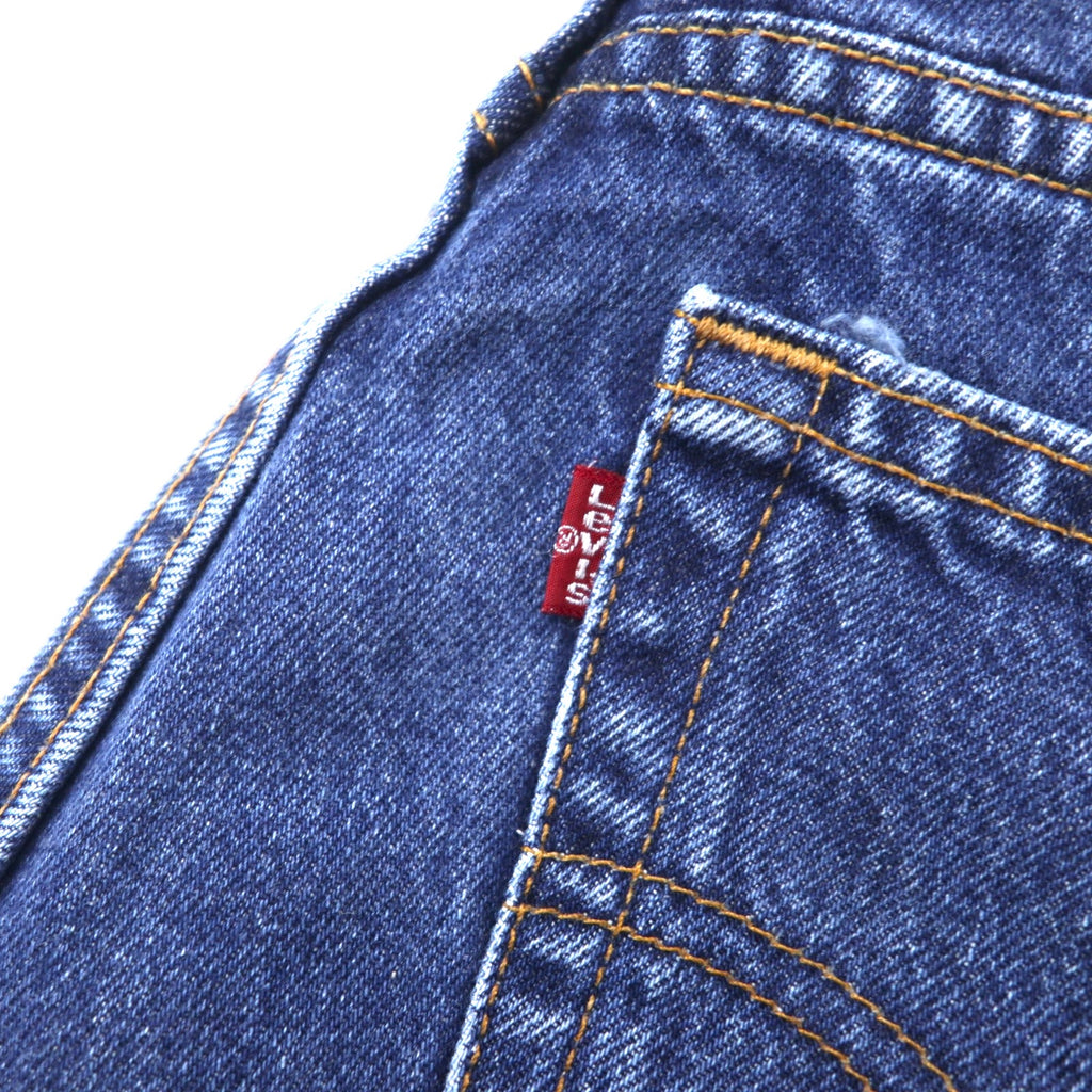 Levi's USA 550 Relaxed Fit Tapered Denim Pants 12 Blue Cotton Zipper Fly Button Back 512