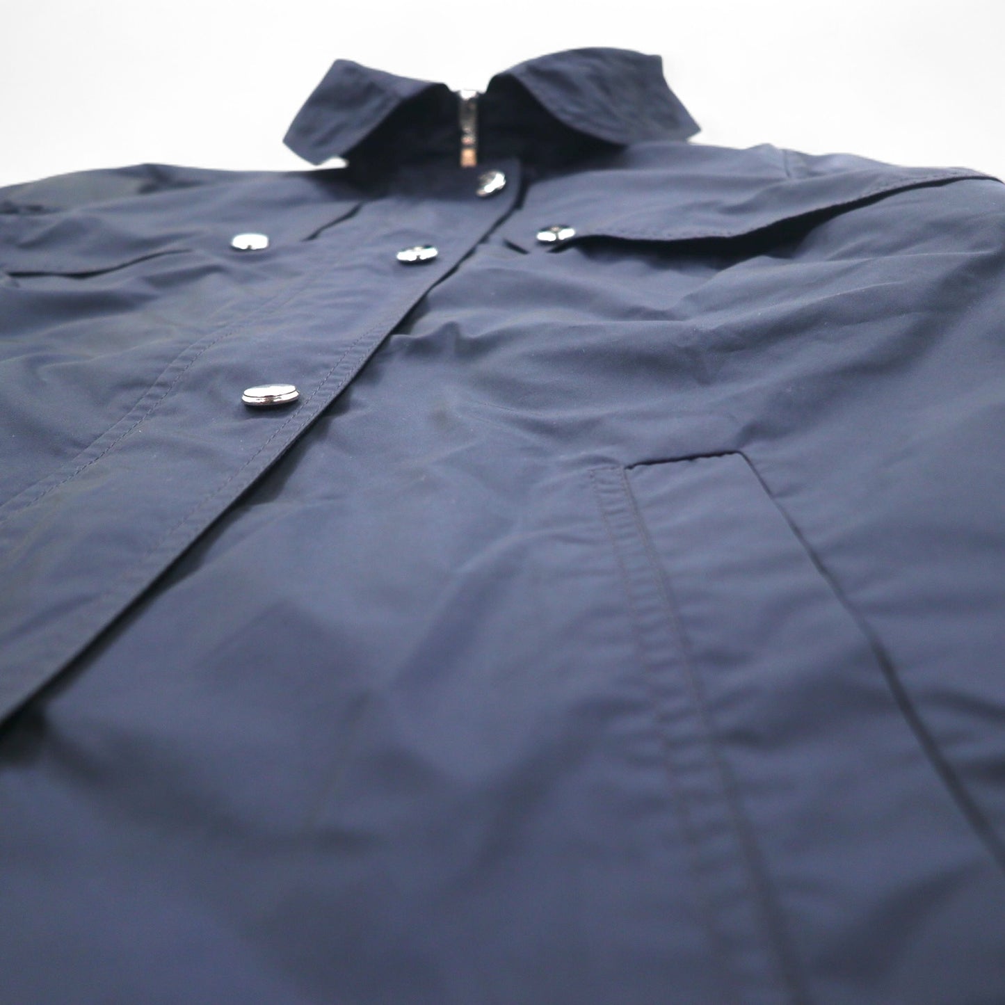 BASLER ルーマニア製 ユーティリティー トレンチコート レインジャケット M ネイビー ポリエステル