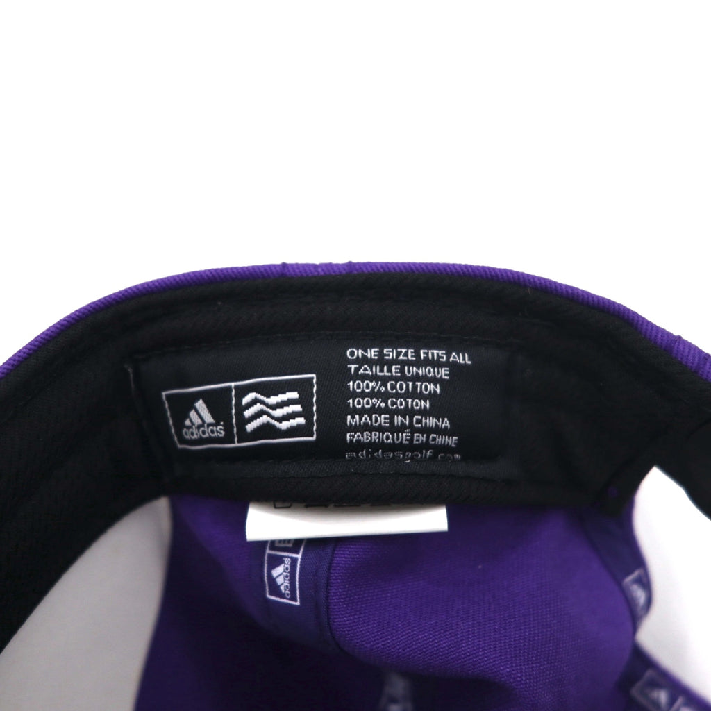 adidas スナップバック キャップ FREE パープル コットン