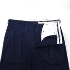 POLO GOLF RALPH LAUREN 90年代 2タック ワイド チノパンツ L ネイビー コットン