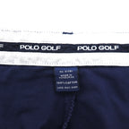 POLO GOLF RALPH LAUREN 90年代 2タック ワイド チノパンツ L ネイビー コットン