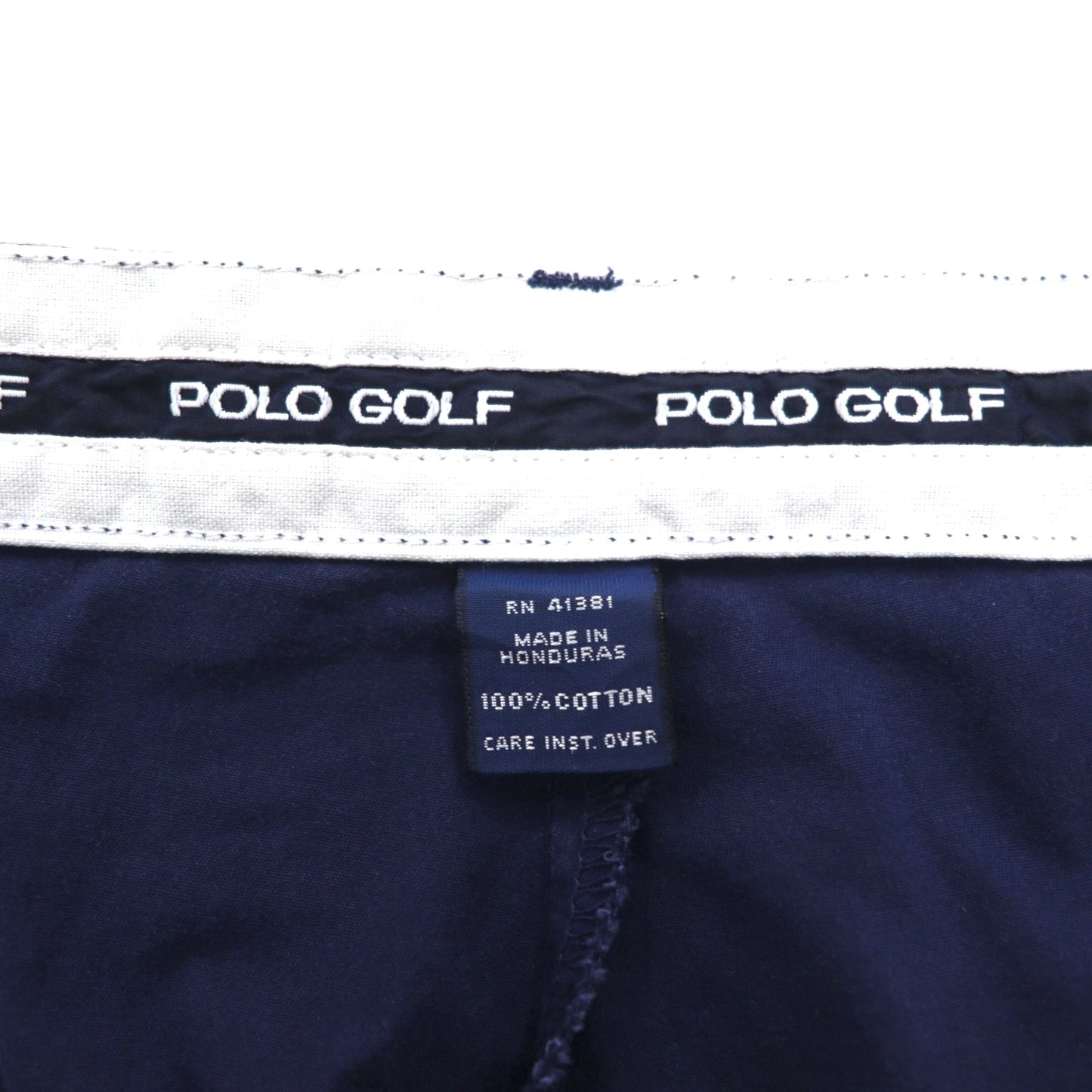 POLO GOLF RALPH LAUREN 90年代 2タック ワイド チノパンツ L ネイビー コットン