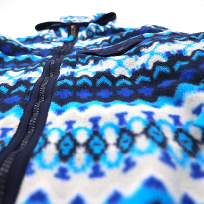 Patagonia シンチラ SYNCHILLA フリース パーカー M ブルー ノルディック柄 25270