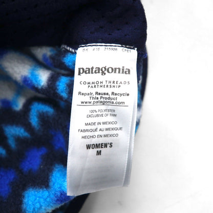 Patagonia シンチラ SYNCHILLA フリース パーカー M ブルー ノルディック柄 25270