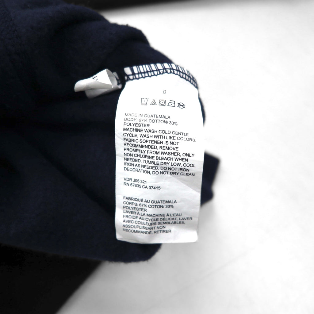 NAUTICA Oversized Full-Zip Hoodie, Size 2XL, Navy, Fleece-Lined, with Embroidered Logo