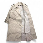 John Weitz ポーランド製 90年代 ダブルブレスト トレンチコート L ベージュ ベルト付き ライナー着脱式