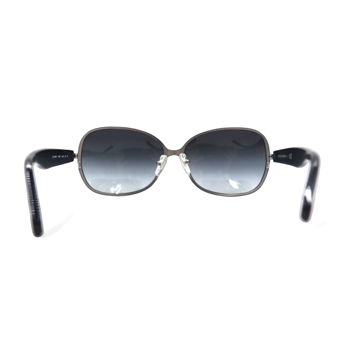 DOLCE & GABBANA サングラス フォックス ブラック プラスチック D&G ロゴ DG 2126PD 1195/87 60□15