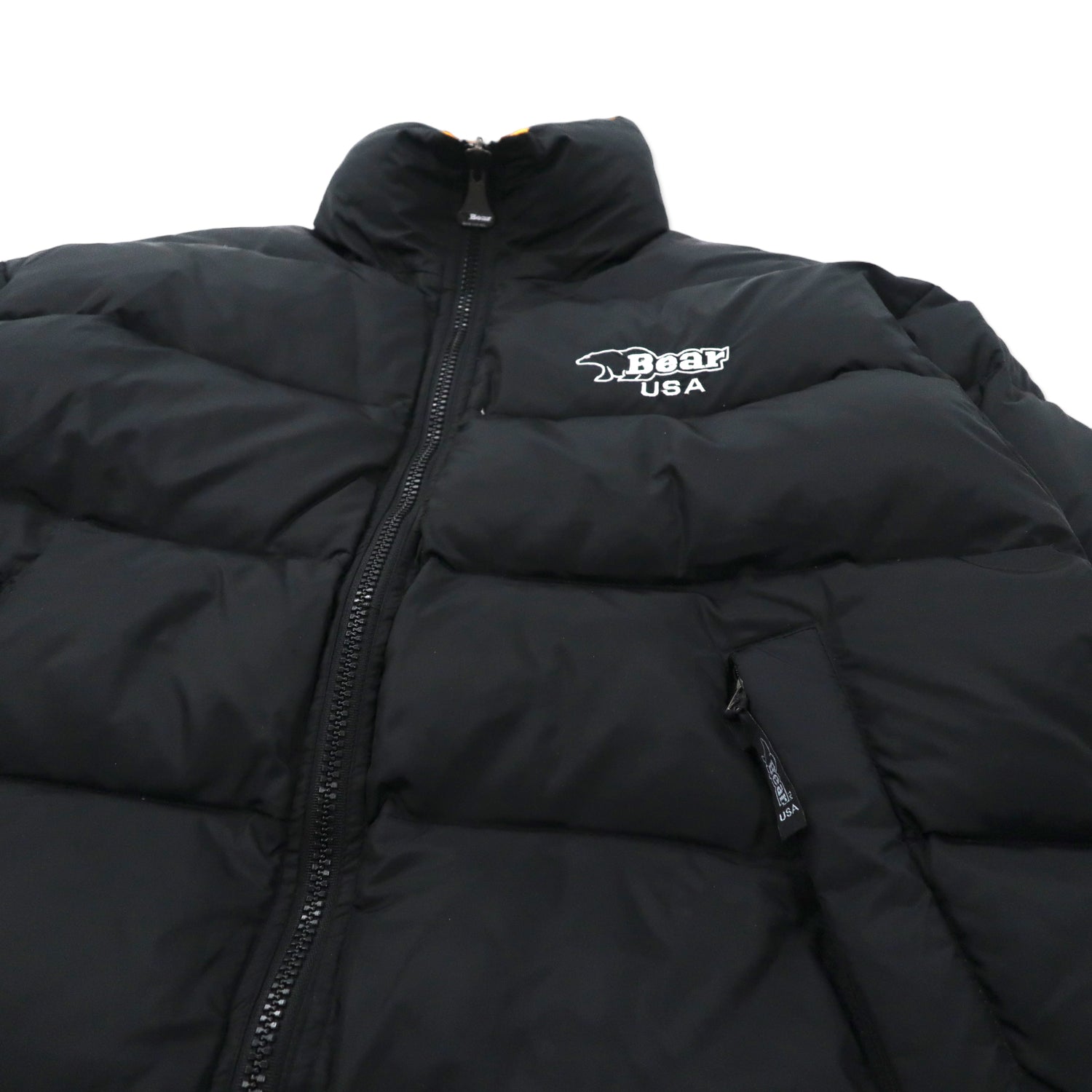 Bear USA 90's Reversible Puffer Jacket XL Black Yellow – 日本然リトテ