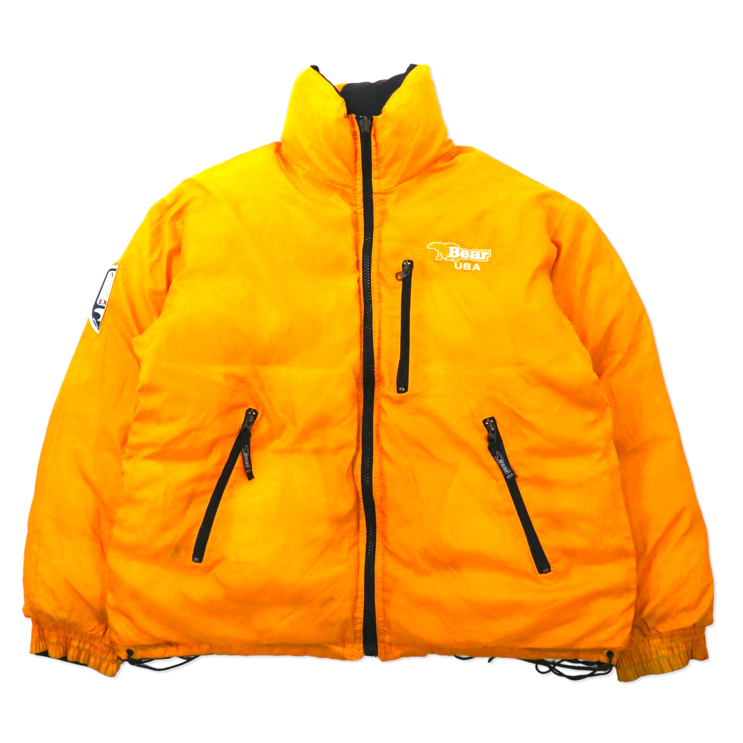 Bear USA 90's Reversible Puffer Jacket XL Black Yellow – 日本然リトテ