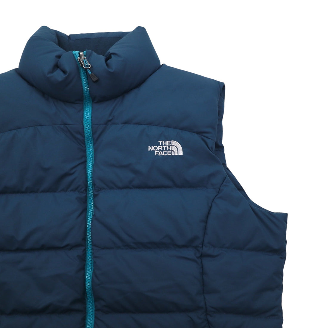 THE NORTH FACE 700 Fill Nuptse Down Puffer Vest Down Vest M Navy US Standard AUDP