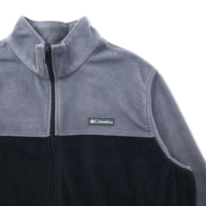 Columbia バイカラー フルジップ フリースジャケット 2X グレー ブラック ポリエステル XS1247