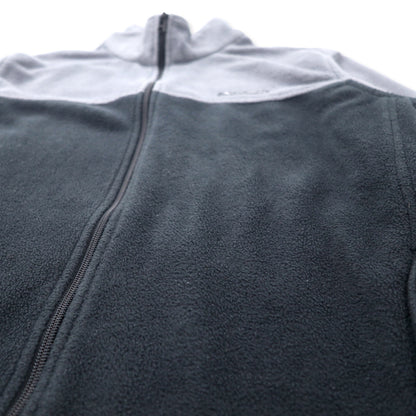 Columbia バイカラー フルジップ フリースジャケット 2X グレー ブラック ポリエステル XS1247