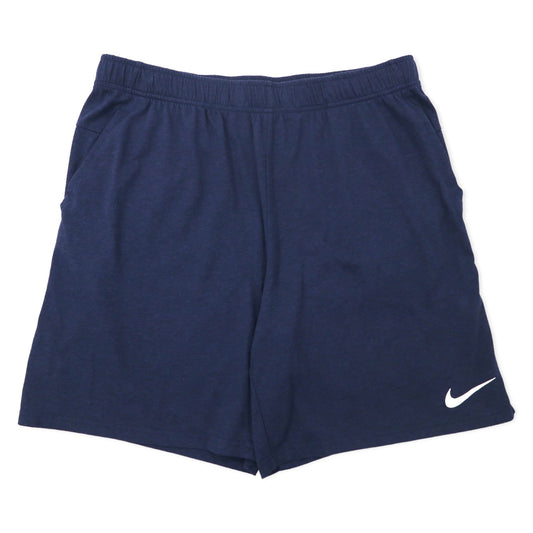 Nike ドライフィット トレーニングショーツ ハーフパンツ XL ネイビー コットン Dri-fit Training Gym Workout Cotton Blend Shorts CJ2044-473