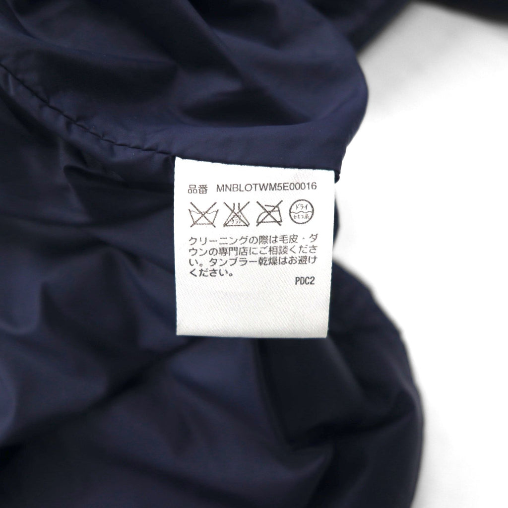 Polo Ralph Lauren XL Down Jacket in Navy with Chin Strap, Chest Pocket, and Stand Collar