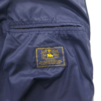 Polo Ralph Lauren ダウンジャケット XL ネイビー チンストラップ 胸ポケット スタンドカラー