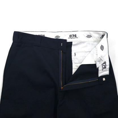 Dickies 874 Original Fit Work Chino Pants, Size L, Navy, Polyester and Cotton