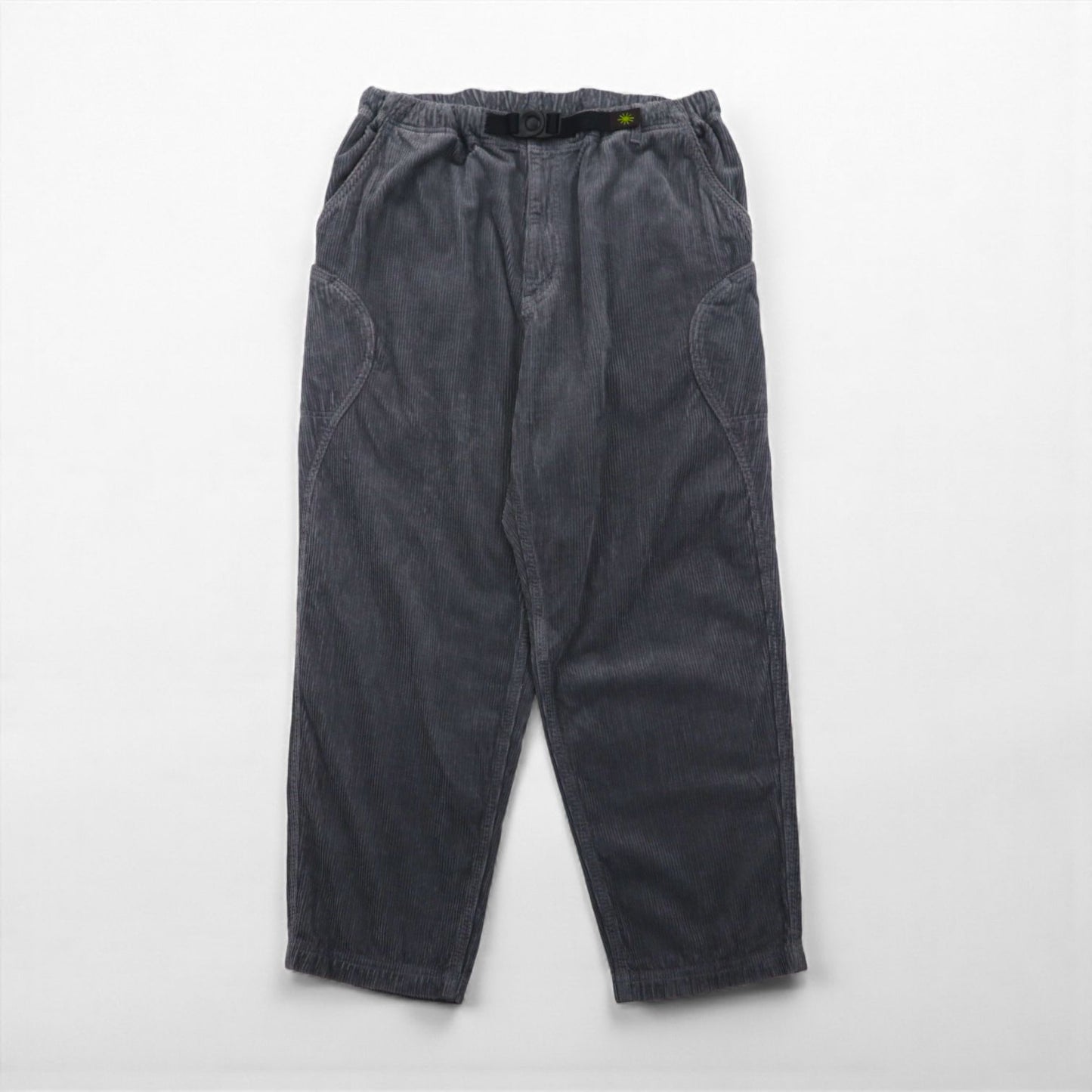GOHEMP Corduroy Easy Pants, High Explorer Pants, Outdoor Climbing Pants, Size L, Gray, Tapered, Loose Fit