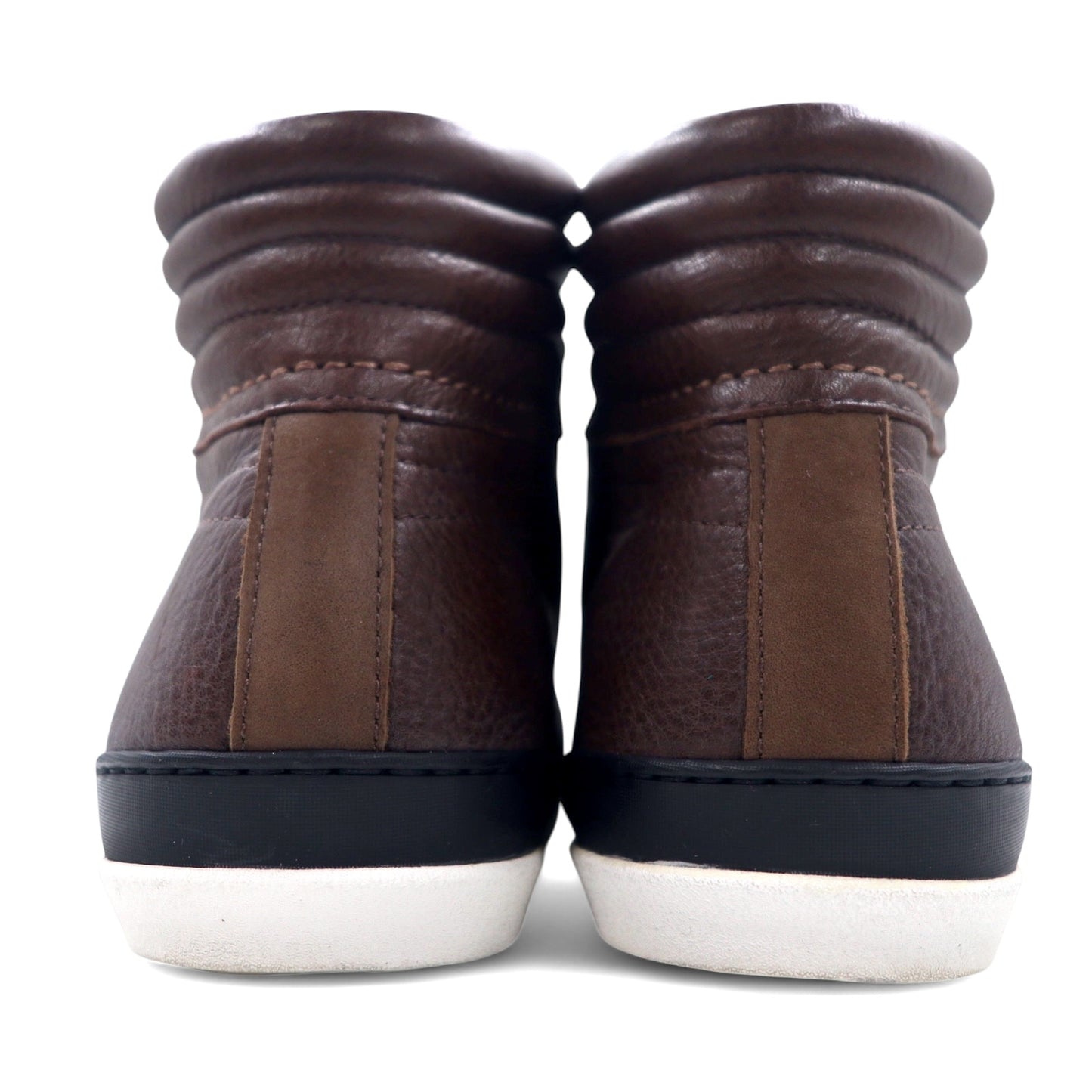 UGG australia ラムレザー ハイカットスニーカー 27cm ブラウン 羊革 vibram ソール EM-PIRE 3369