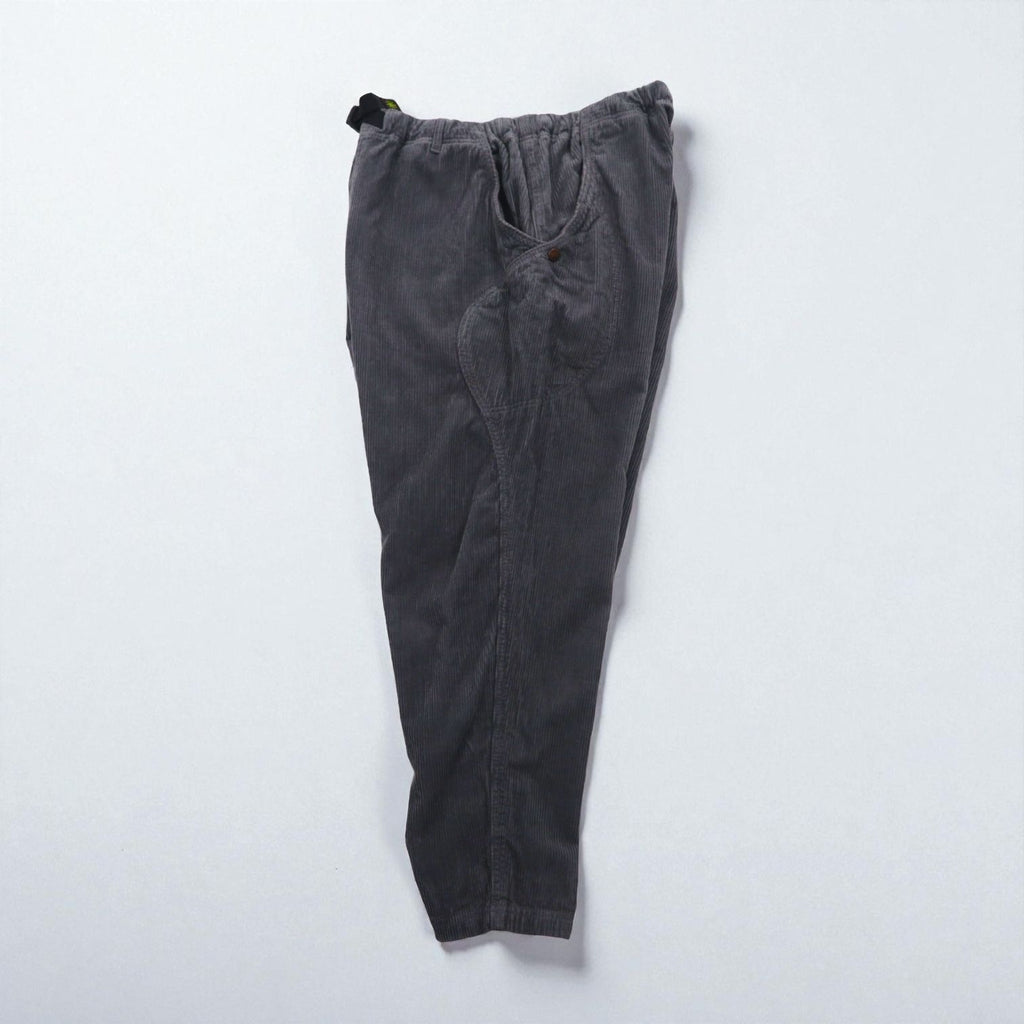 GOHEMP Corduroy Easy Pants, High Explorer Pants, Outdoor Climbing Pants, Size L, Gray, Tapered, Loose Fit