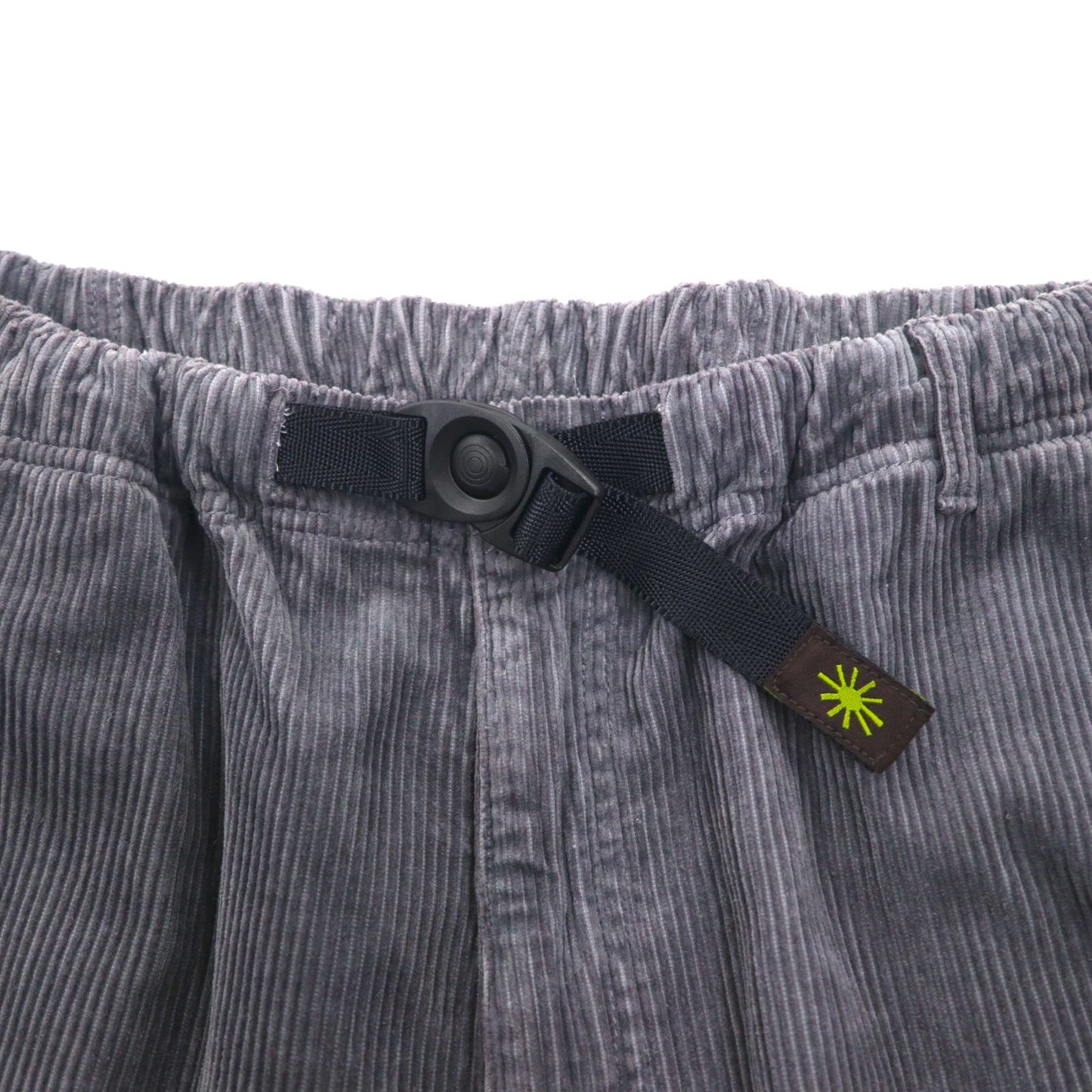 GOHEMP Corduroy Easy Pants, High Explorer Pants, Outdoor Climbing Pants, Size L, Gray, Tapered, Loose Fit