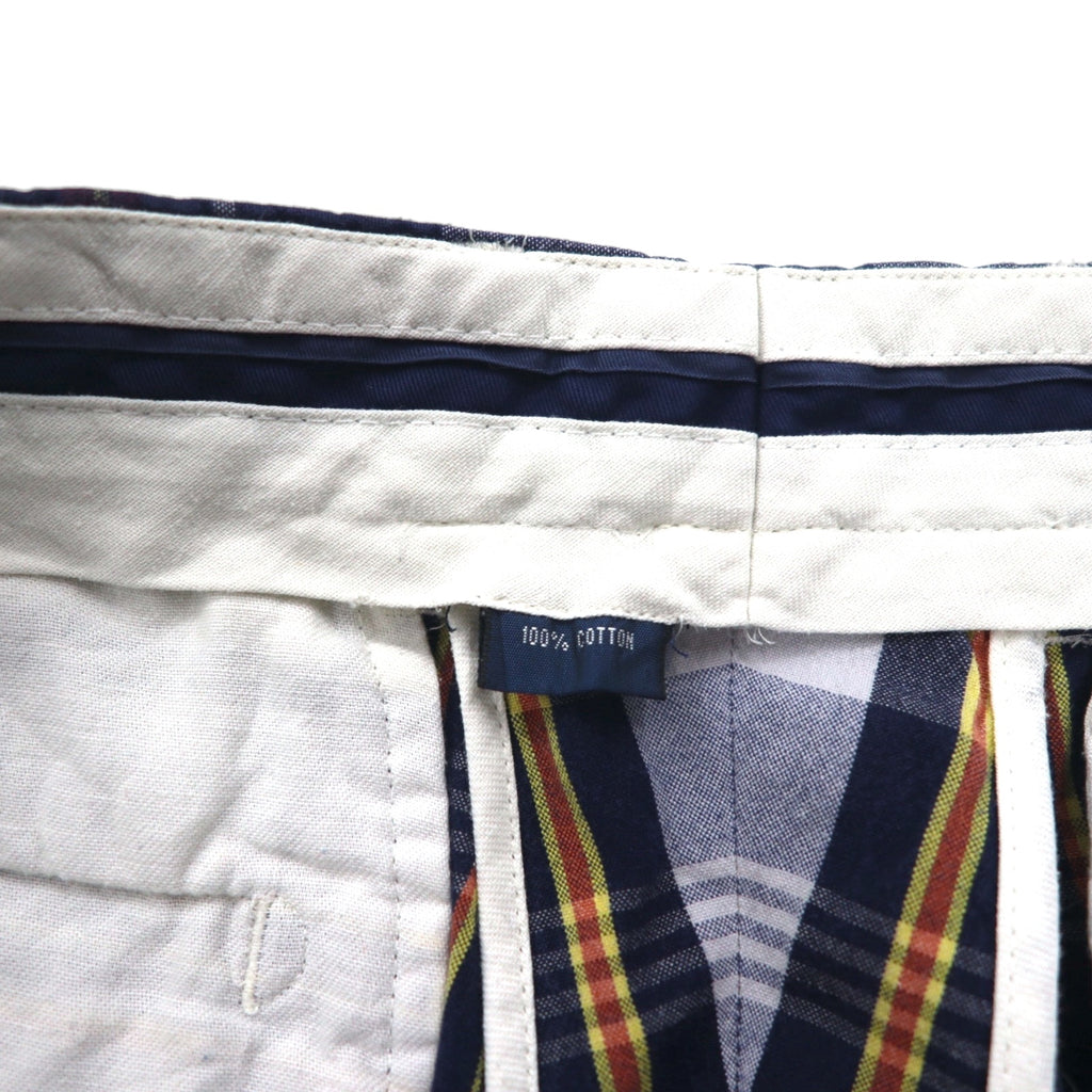 Polo by Ralph Lauren 90s Navy Check Cotton Shorts, Size M