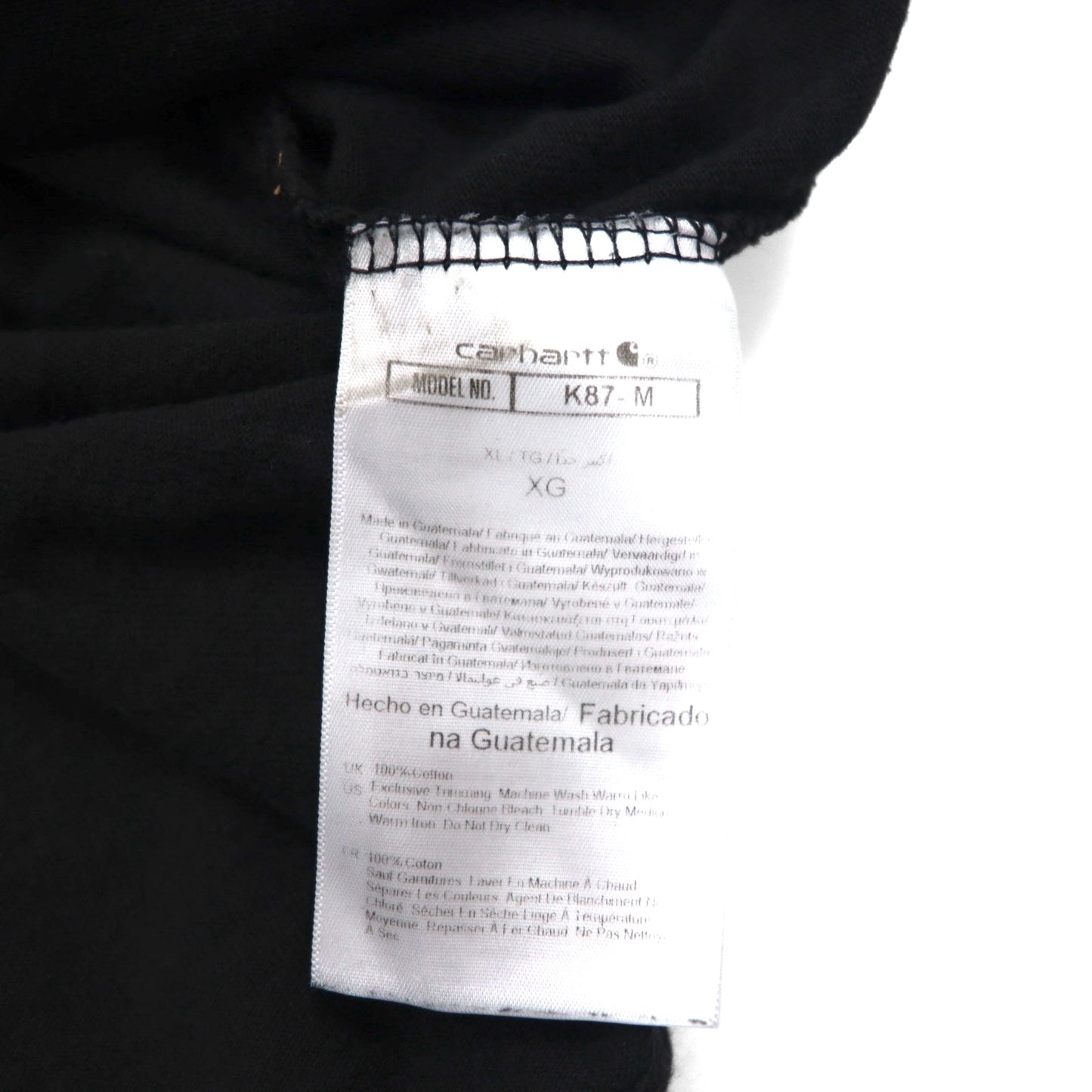 carhartt ルーズフィット ポケット Tシャツ ポケT XL LOOSE FIT ブラック コットン