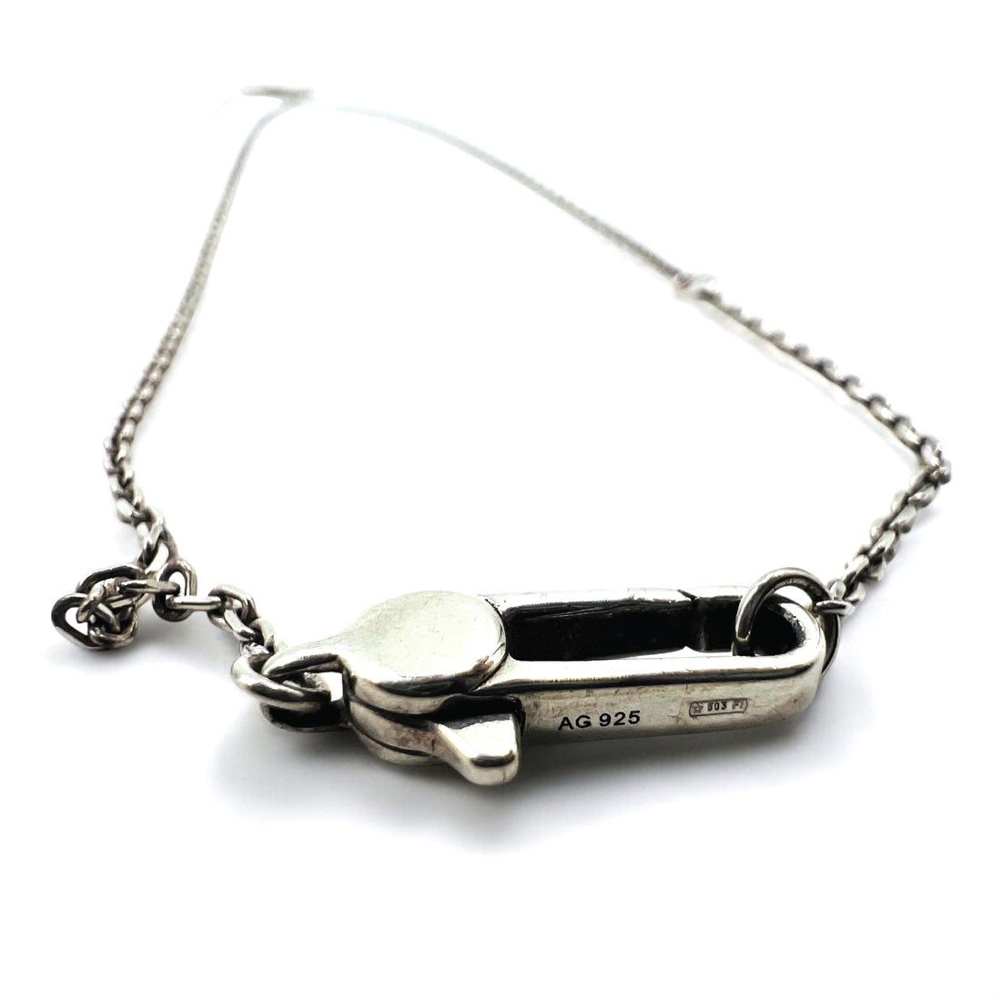 GUCCI イタリア製 カットアウトG クロス ネックレス ペンダント シルバー SV925