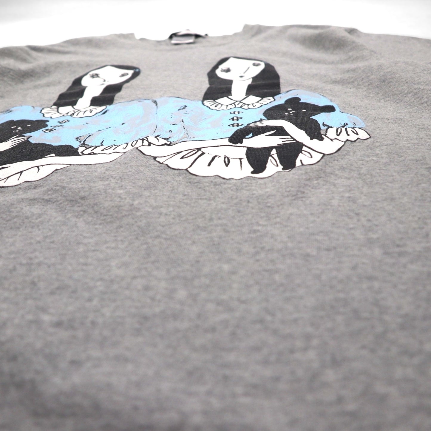 KIDILL x maya Shibasaki Print T-Shirt, Free Size, Gray Cotton, 2023SS