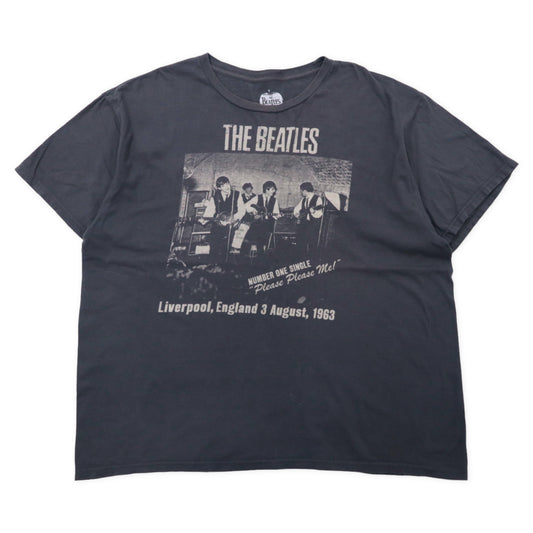 THE BEATLES ビートルズ バンドTシャツ XXL グレー コットン Please Please me ! 1963 ビッグサイズ