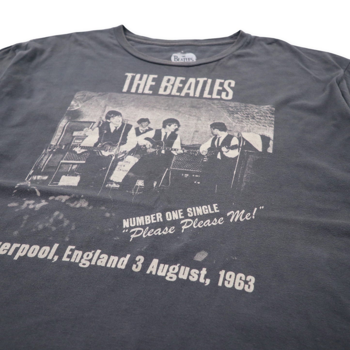 THE BEATLES ビートルズ バンドTシャツ XXL グレー コットン Please Please me ! 1963 ビッグサイズ