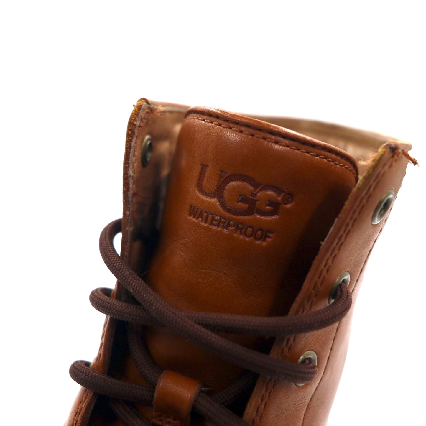 UGG ワークブーツ 28cm ブラウン レザー WATERPROOF 防水 vibramソール Noxon 1003273