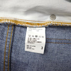 ANCELLM セルビッヂ テーパード デニムパンツ SELVEDGE TAPERED 5P DENIM PANTS L インディゴ ヴィンテージ加工 ANC-PT03-B