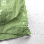 70年代 DON ROMEO キューバシャツ L グリーン ポリエステル コットン マルチポケット