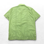 70年代 DON ROMEO キューバシャツ L グリーン ポリエステル コットン マルチポケット