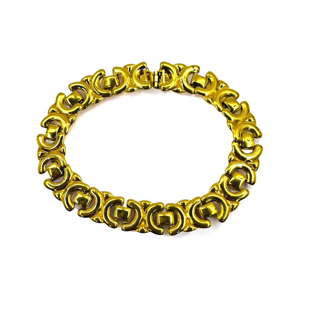 CELINE Made in Italy Vintage Bracelet Gold Triomphe
