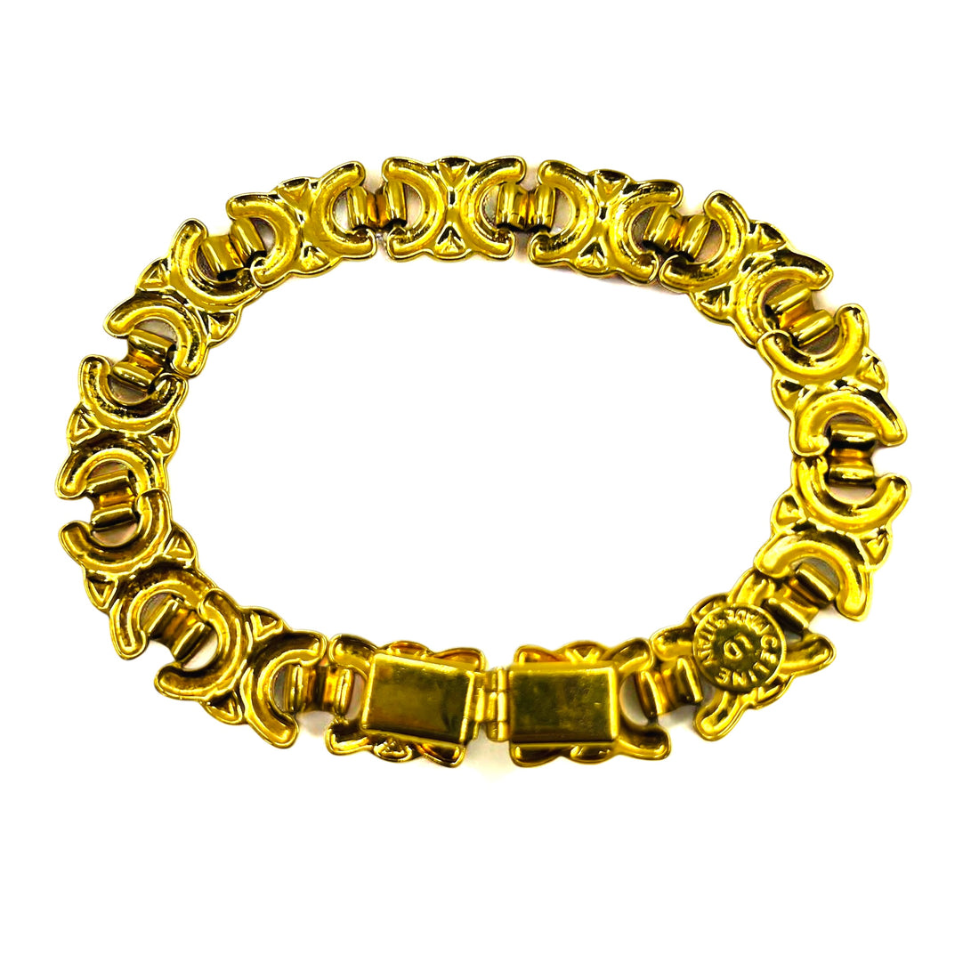 CELINE Made in Italy Vintage Bracelet Gold Triomphe