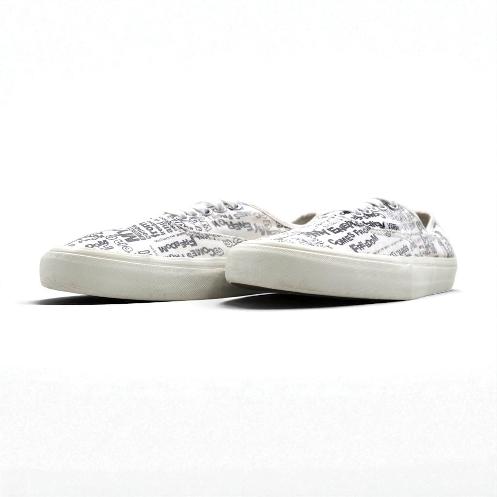 VANS × COMME des GARCONS ヴォルト VAULT オーセンティック AUTHENTIC LX CDG スニーカー 27cm ホワイト キャンバス コットン VN0A33TAKXY
