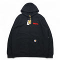 Carhartt full zip hoodie XL black fleece lining DELTA embroidery MIDWEIGHT HOODED ZIPFRONT SWEAT K122 Made in Mexico Unused item