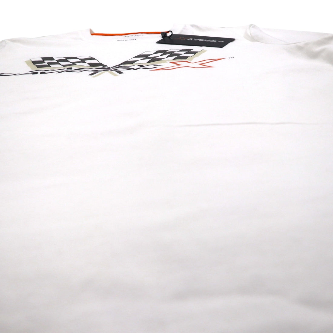 HARLEY DAVIDSON フラッグチェック プリント Tシャツ 2XL ホワイト コットン 未使用品