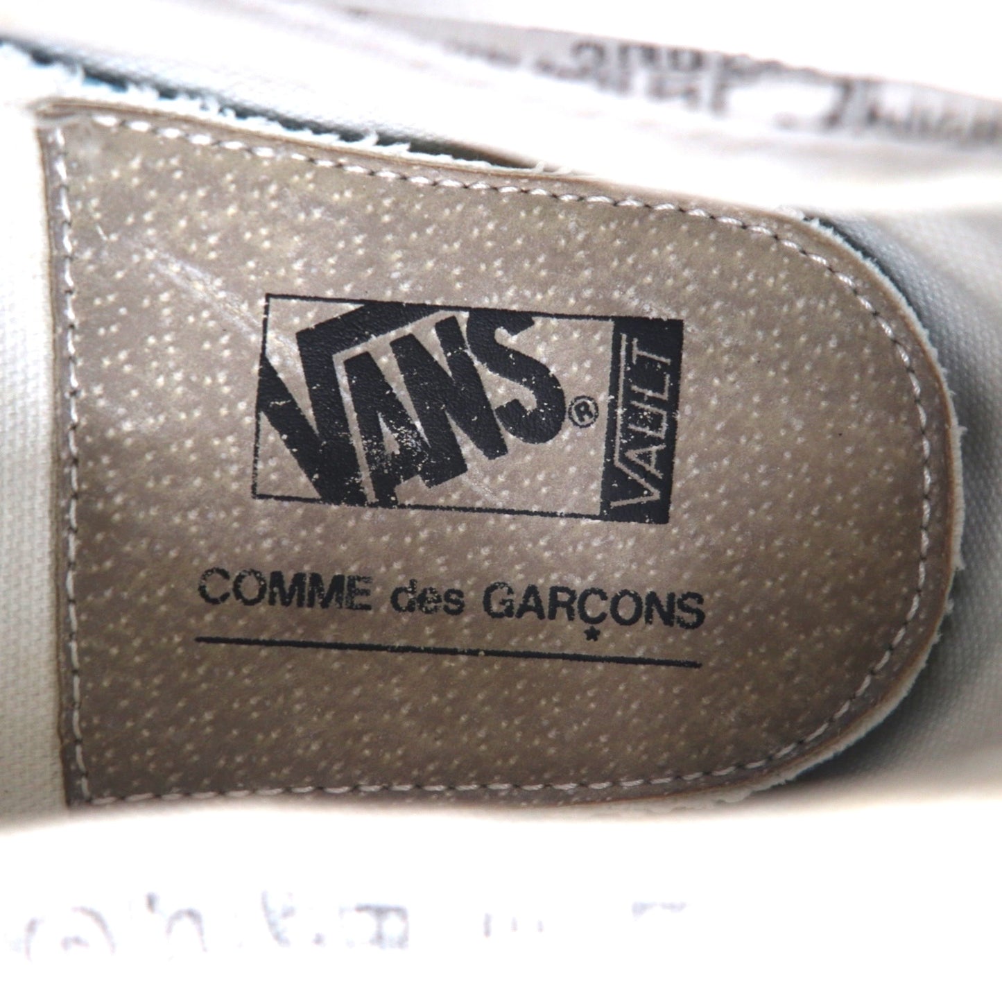 VANS x COMME des GARÇONS VAULT Authentic LX CDG Sneakers, Size 27cm, White Canvas and Cotton, VN0A33TAKXY