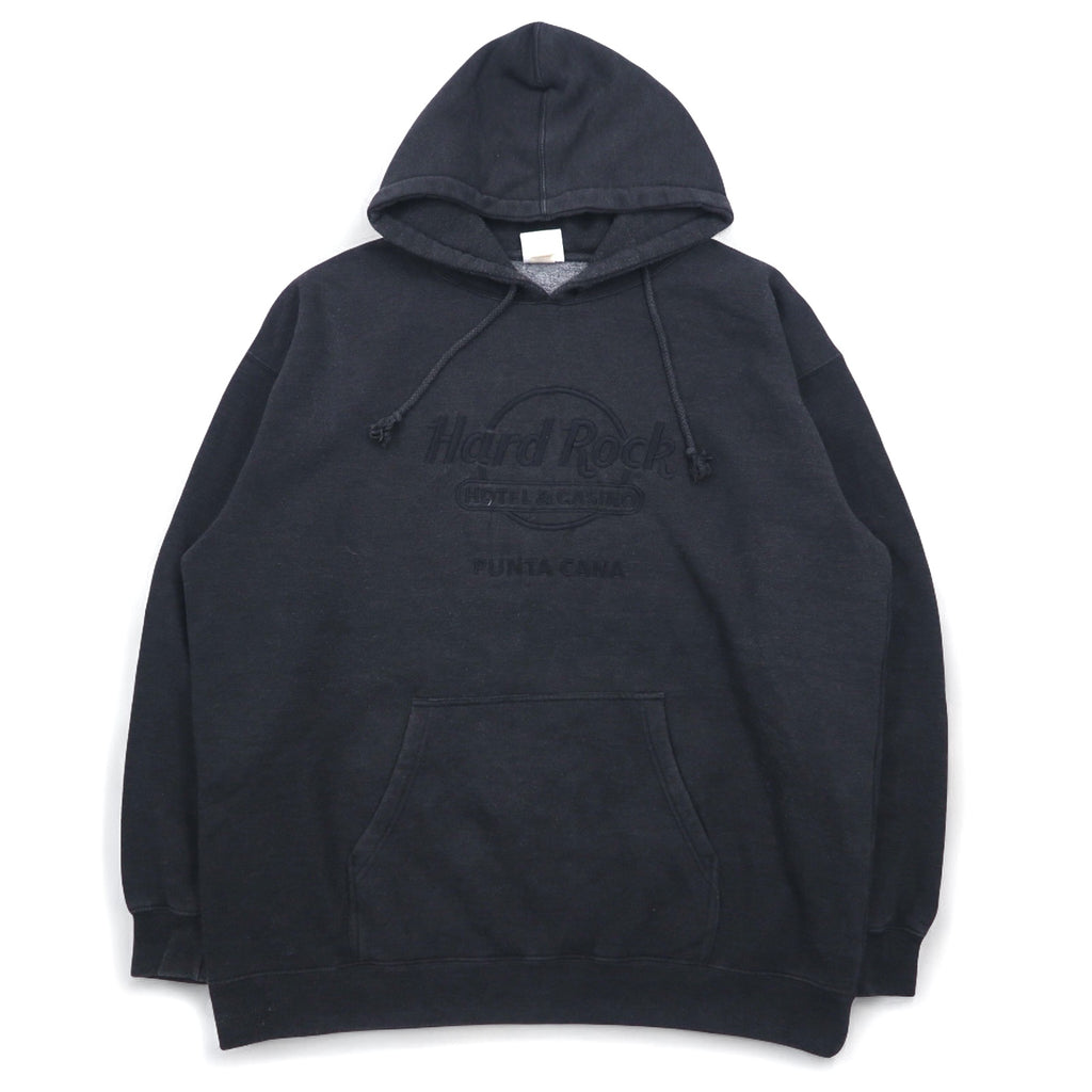 Hard Rock HOTEL 90年代 ロゴ刺繍 プルオーバー パーカー XXL グレー PUNTA CANA