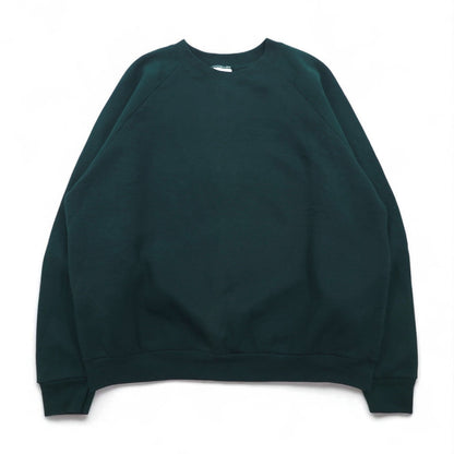 FRUIT OF THE LOOM Blank Sweatshirt, XL, Green, Solid Cotton, Fleece Lining