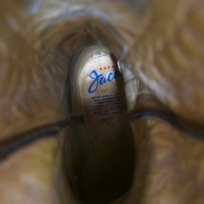 Botas Jaca カウボーイ ウエスタンブーツ 26cm カービングステッチ 刺繍 28005 メキシコ製