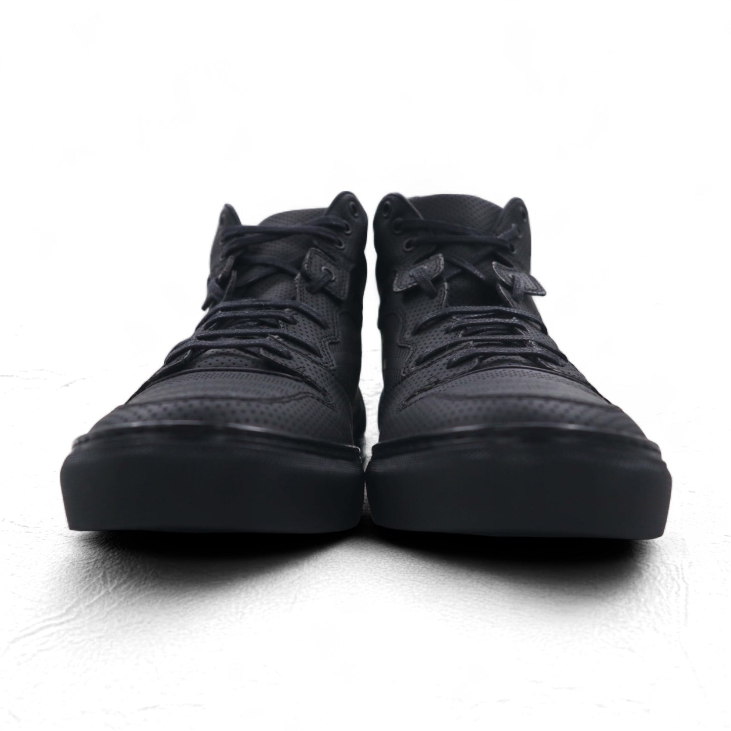 BALENCIAGA モノクローム ハイ Monochrome スニーカー 27cm ブラック パンチングレザー Perforated High 373406 スペイン製 未使用品