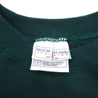 FRUIT OF THE LOOM Blank Sweatshirt, XL, Green, Solid Cotton, Fleece Lining