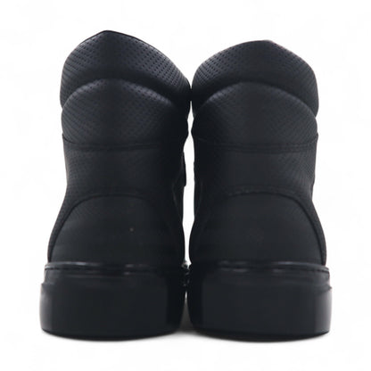 BALENCIAGA モノクローム ハイ Monochrome スニーカー 27cm ブラック パンチングレザー Perforated High 373406 スペイン製 未使用品