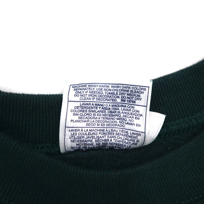 FRUIT OF THE LOOM Blank Sweatshirt, XL, Green, Solid Cotton, Fleece Lining
