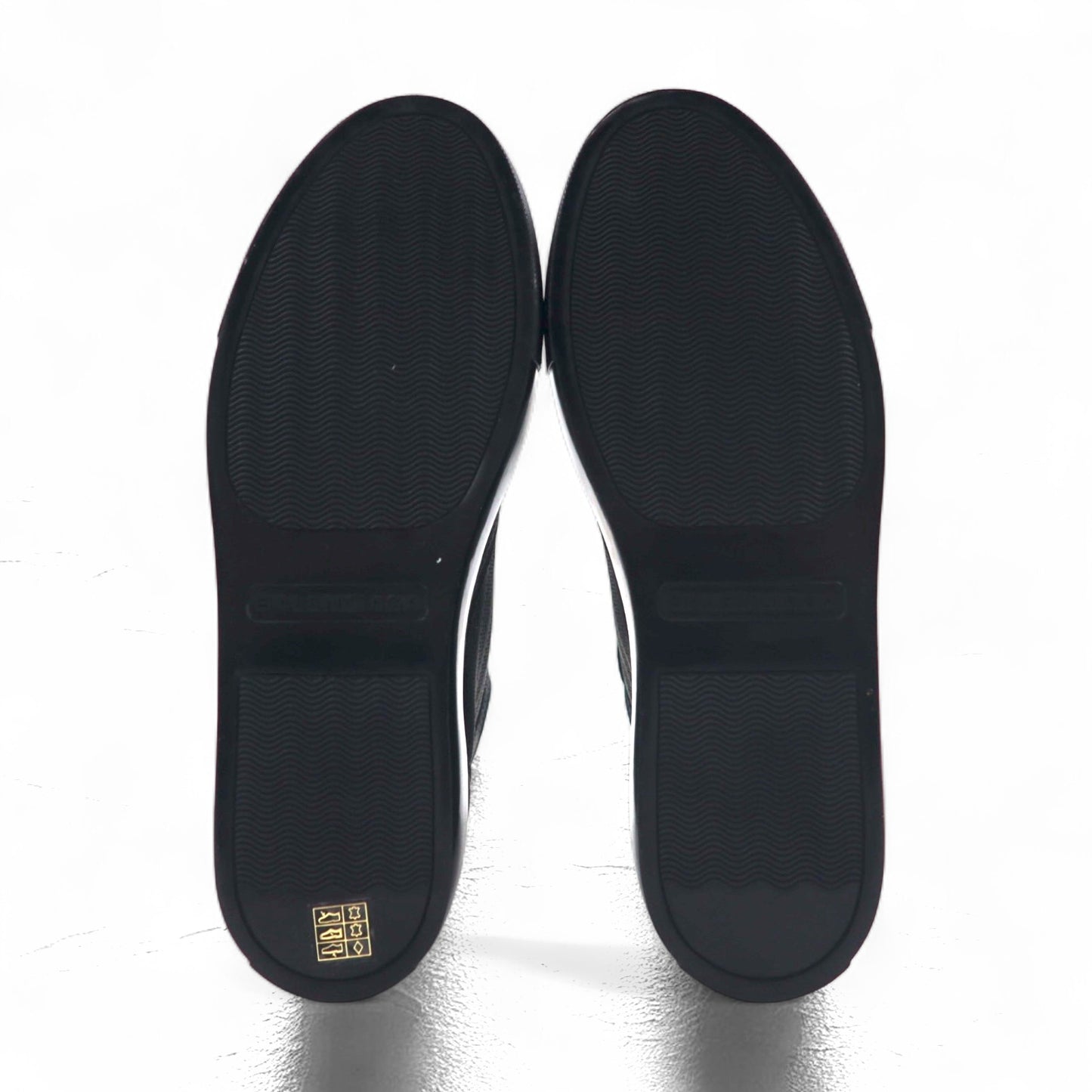 BALENCIAGA モノクローム ハイ Monochrome スニーカー 27cm ブラック パンチングレザー Perforated High 373406 スペイン製 未使用品